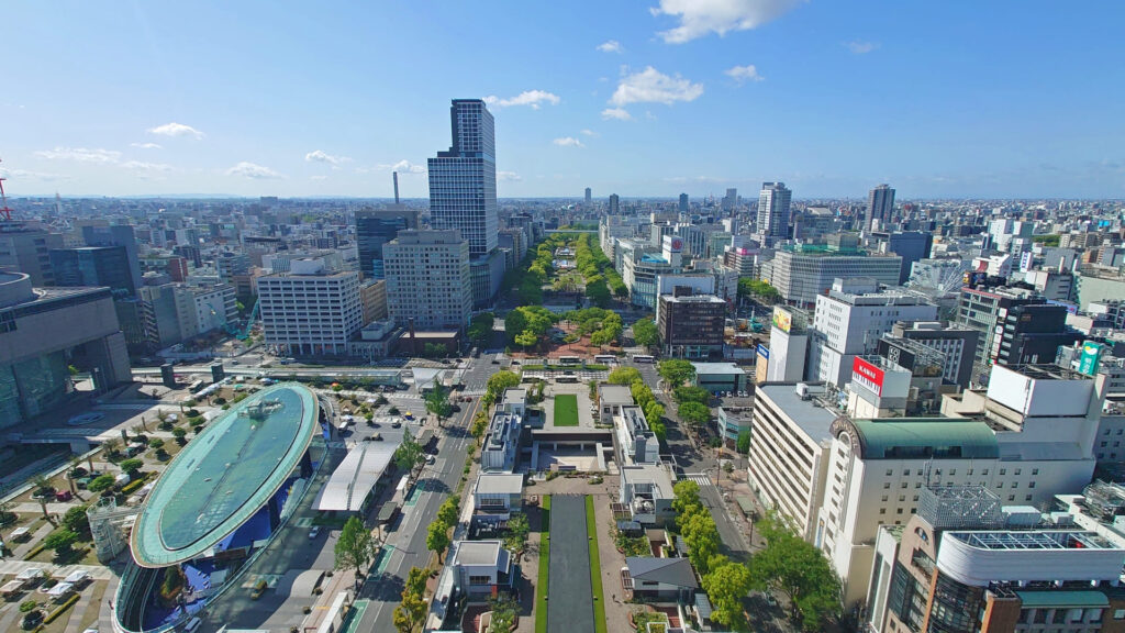 名古屋の街並み空調