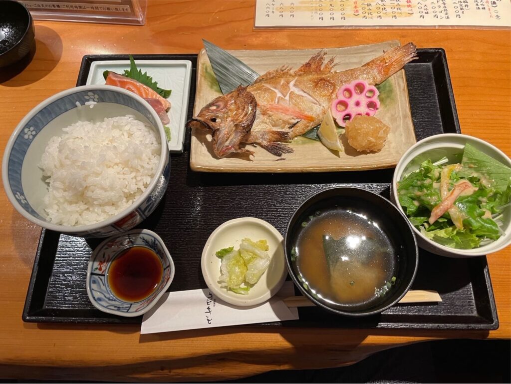 のど黒定食