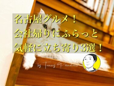 【2023年最新】名古屋グルメ！「会社帰りに同僚や友人と気軽に立ち寄り」おススメ3選！