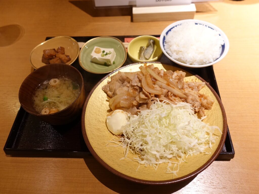 生姜焼き定食上